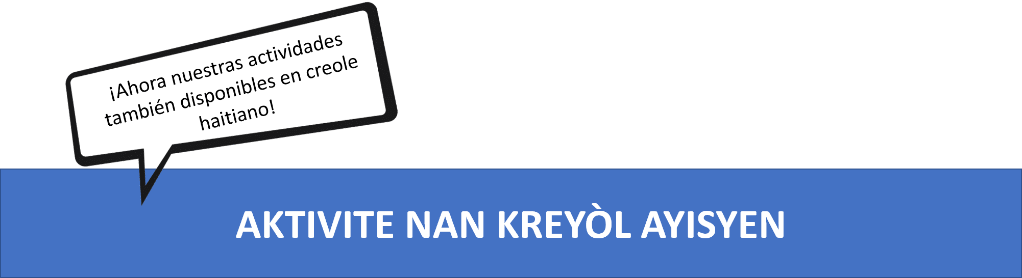 AKTIVITE NAN kreyòl ayisyen